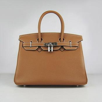 HBK30LCS013 Birkin 30CM caffﾨﾨ chiaro (argento)